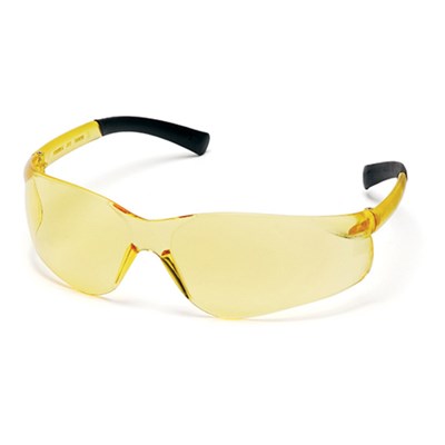 Safety Glasses, Ztek, Frameless, Orange Lens/Orange Frame, Scratch