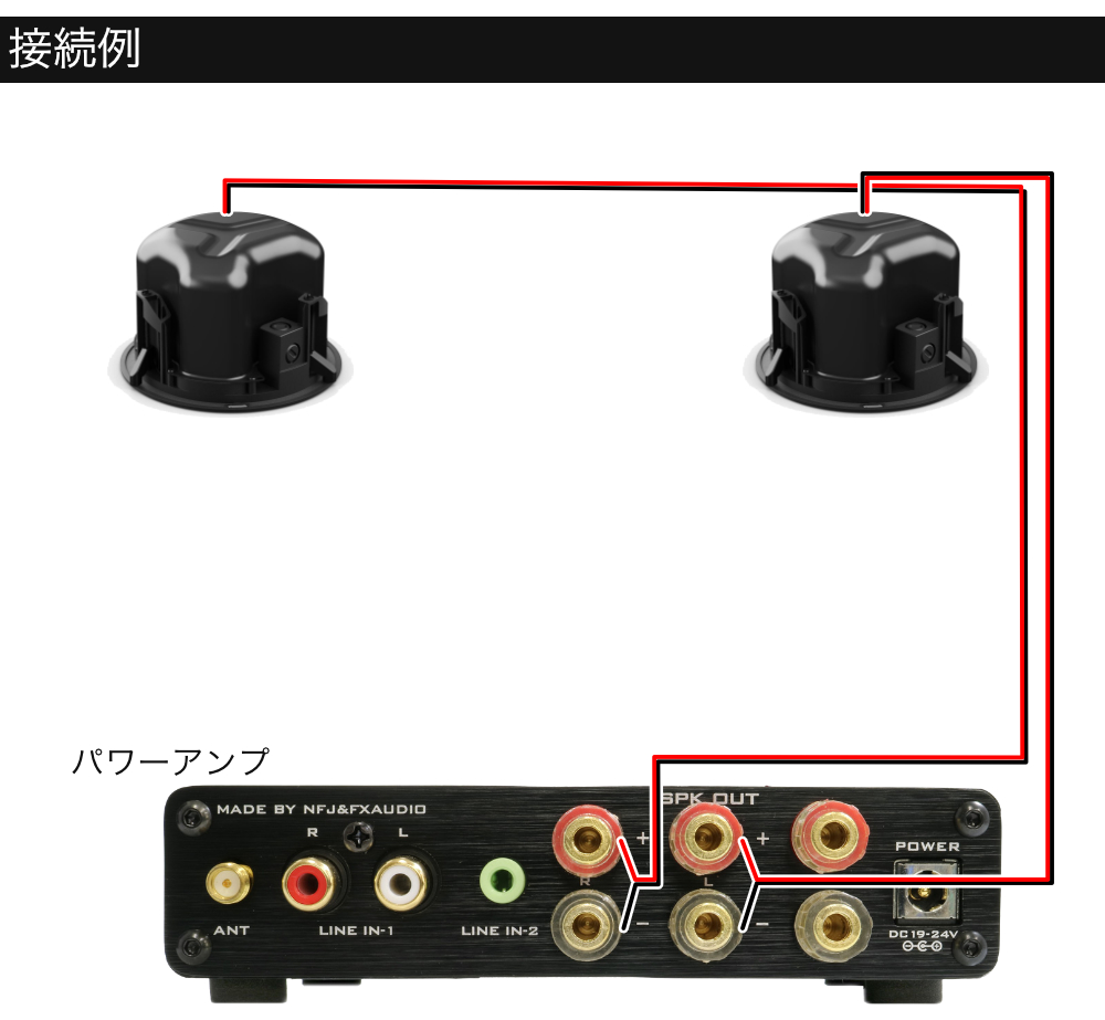 BOSE天井埋め込みスピーカー＋小型アンプセット ホームオーディオ等に
