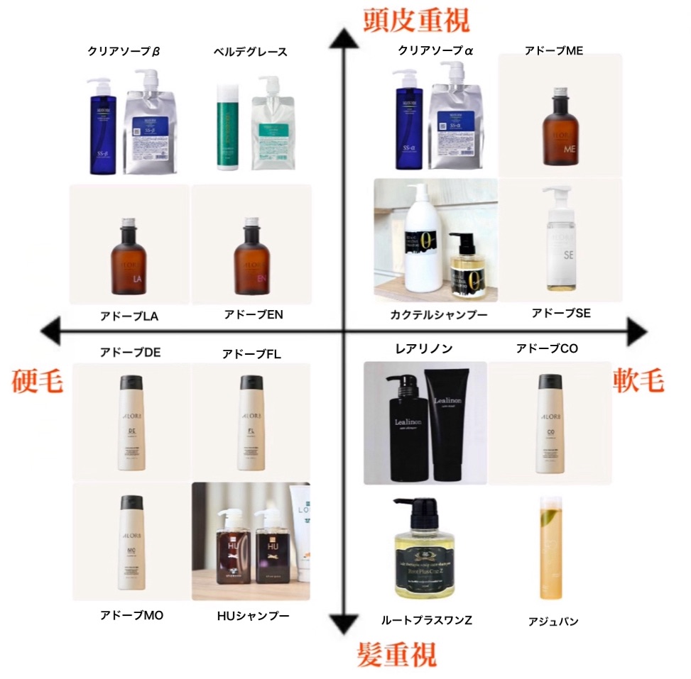 シャンプー分布図作成しました - 美容室MESEAGEメセアージュ