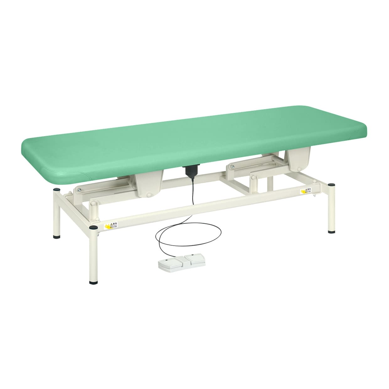 電動診察台 診察ベッド 24-6373-0001 ビニルレザー白 高田ベッド製作所