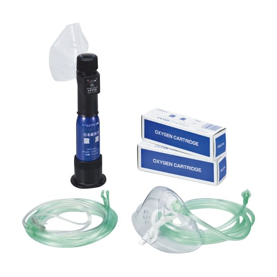 携帯用酸素吸入器 活気ゲンOQ(局方 セット 20-5555-00 日本炭酸瓦斯