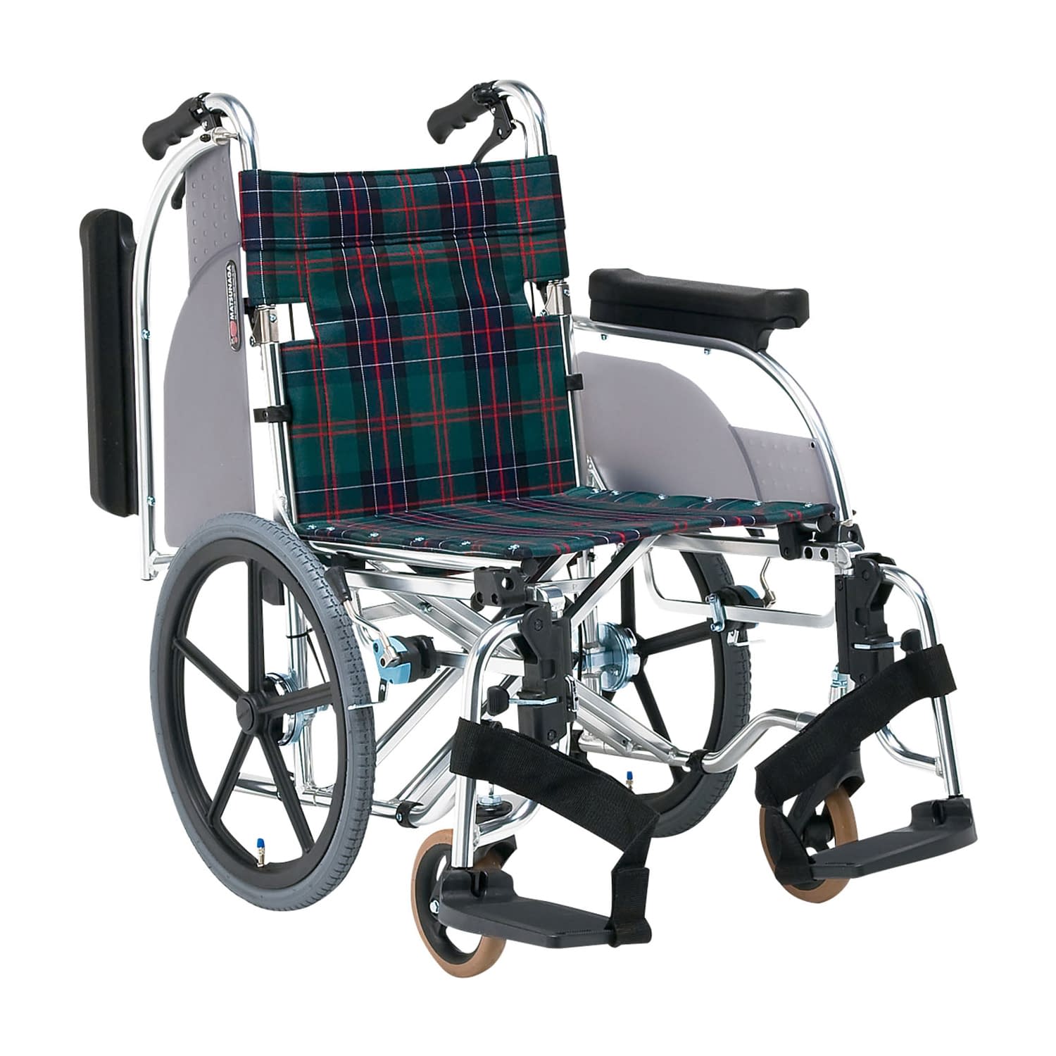 車いす(介助・アルミ)背折れ・多機能 背折れ 車椅子 20-5836-0002 S－1