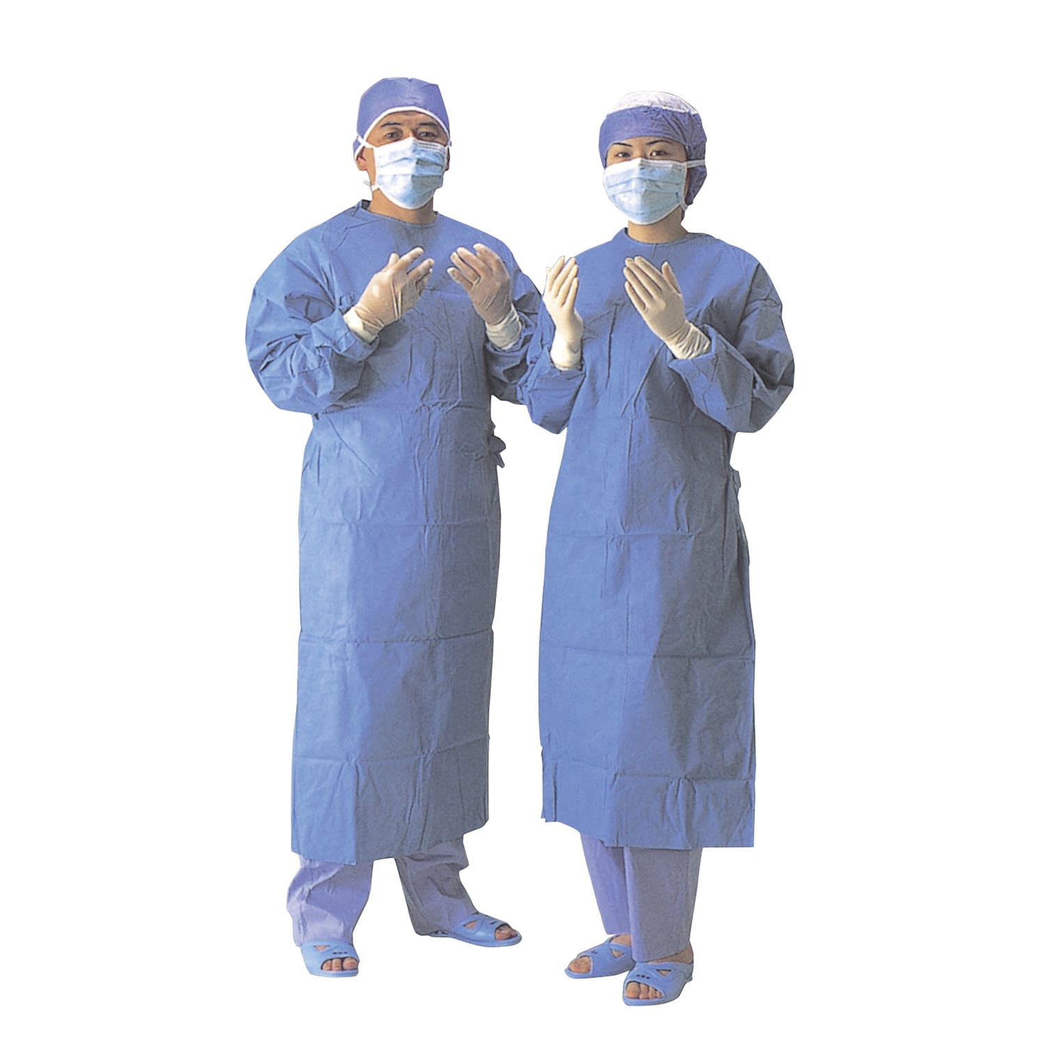 サージカルガウン(マスク付後結)滅菌 マスク付・後結 手術衣 07-3085