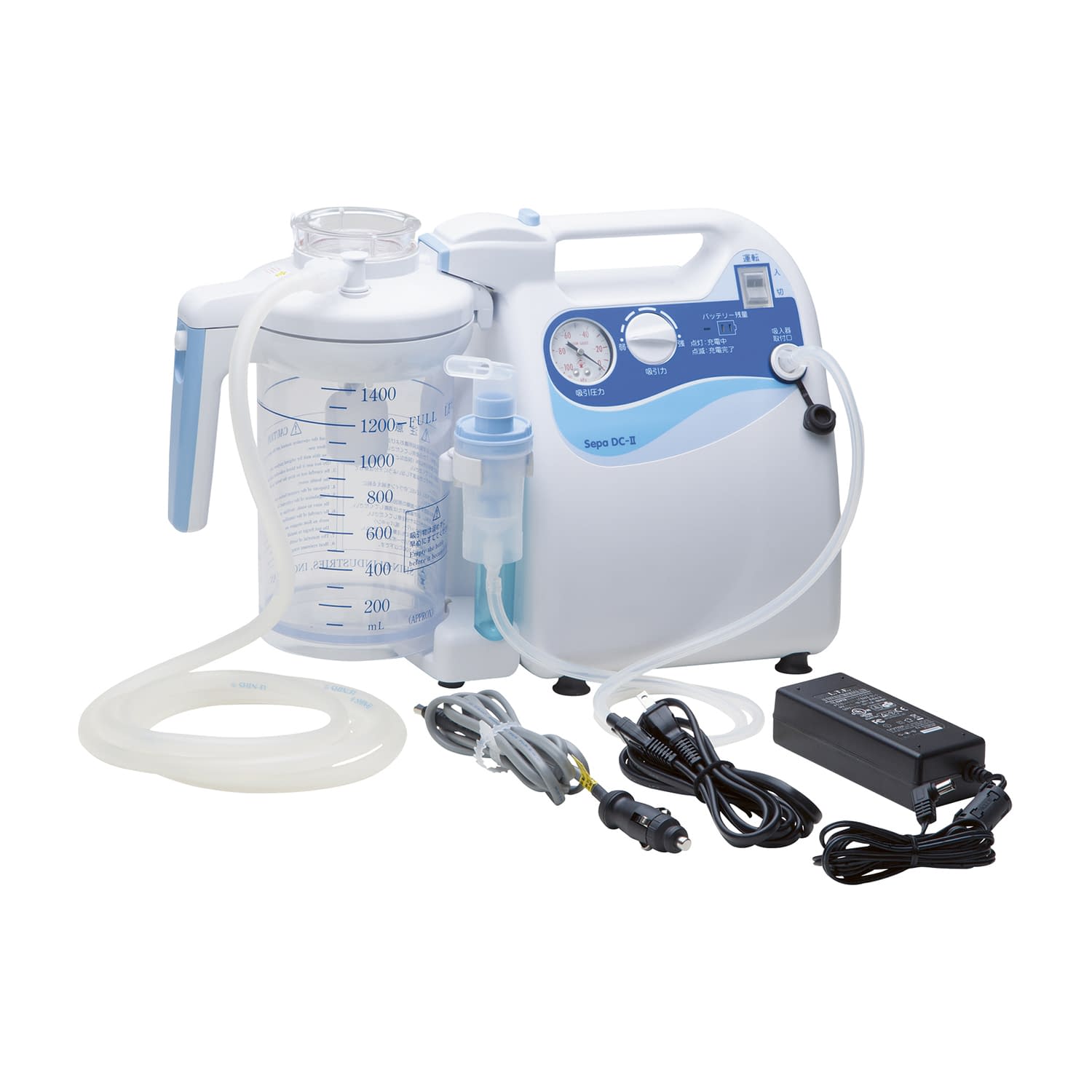 吸入器付吸引器 セパDC－II 小型吸引器 24-3238-00 新鋭工業 200191428