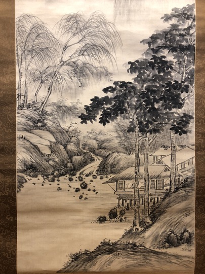 貫名海屋 梧竹幽居図｜古美術・掛け軸の販売・買取・鑑定-松本松栄堂