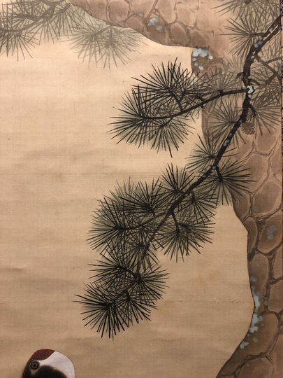 駒井源琦 松に鶴図｜古美術・掛け軸の販売・買取・鑑定-松本松栄堂