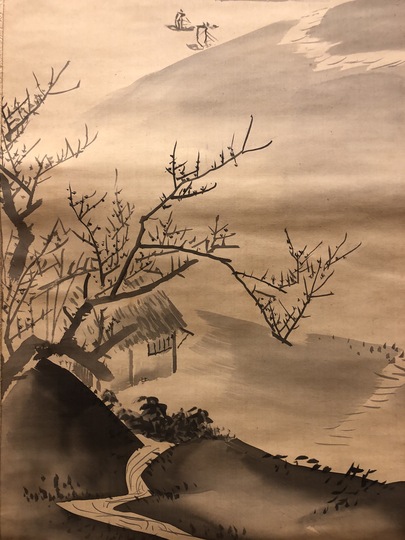 円山応挙 早春山水図｜古美術・掛け軸の販売・買取・鑑定-松本松栄堂