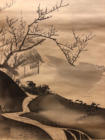 円山応挙 早春山水図｜古美術・掛け軸の販売・買取・鑑定-松本松栄堂