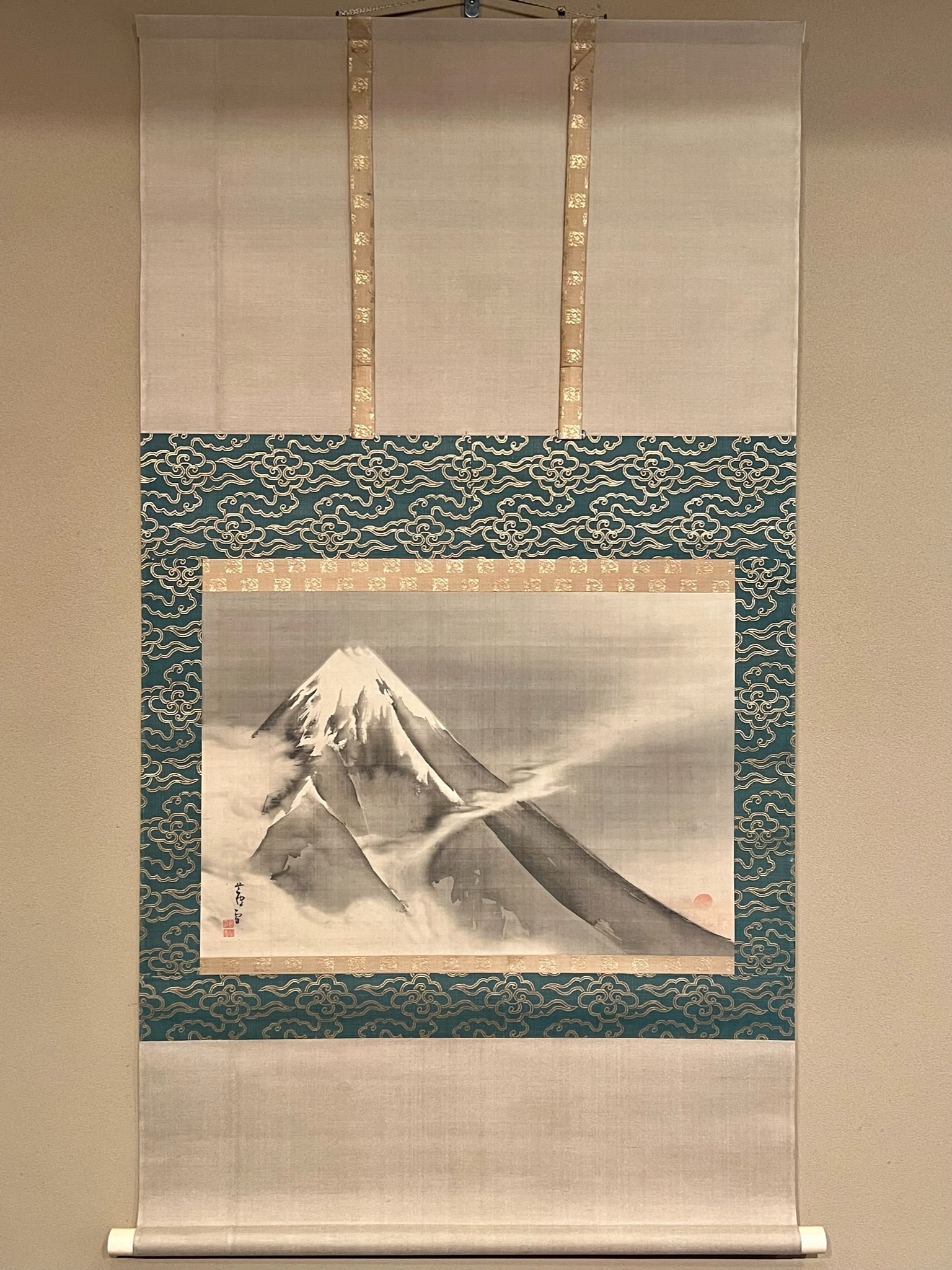 長沢芦雪 旭日富士図｜古美術・掛け軸の販売・買取・鑑定-松本松栄堂