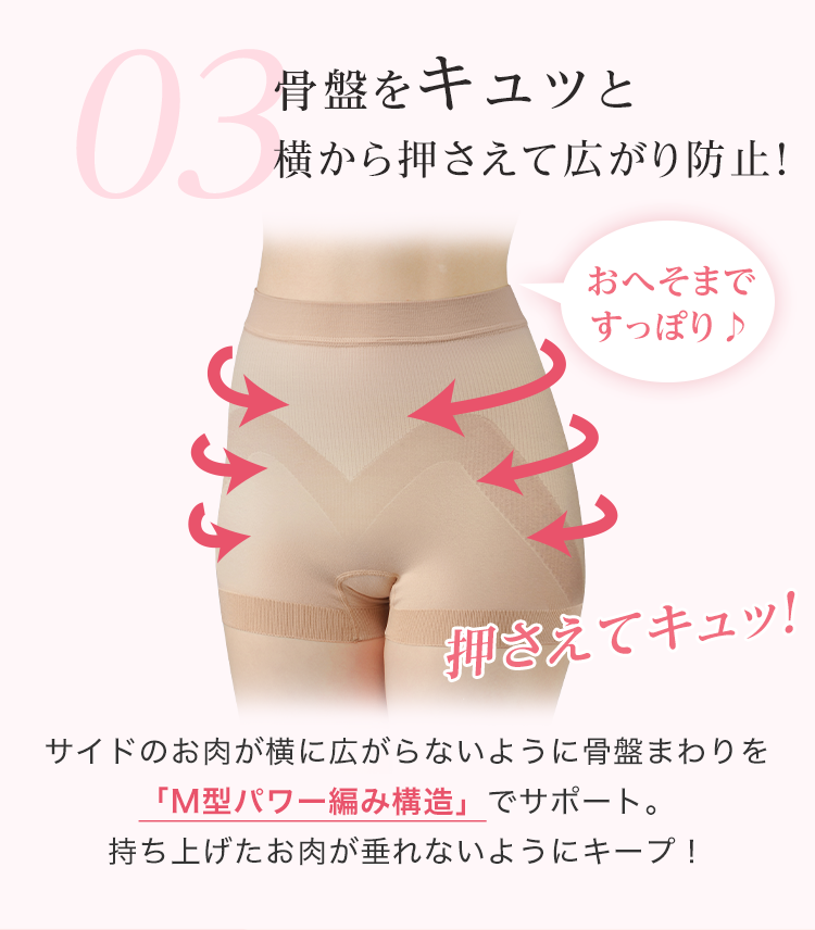 公式]ショーツガードル 美姿勢ヒップアップ骨盤ショーツガードル