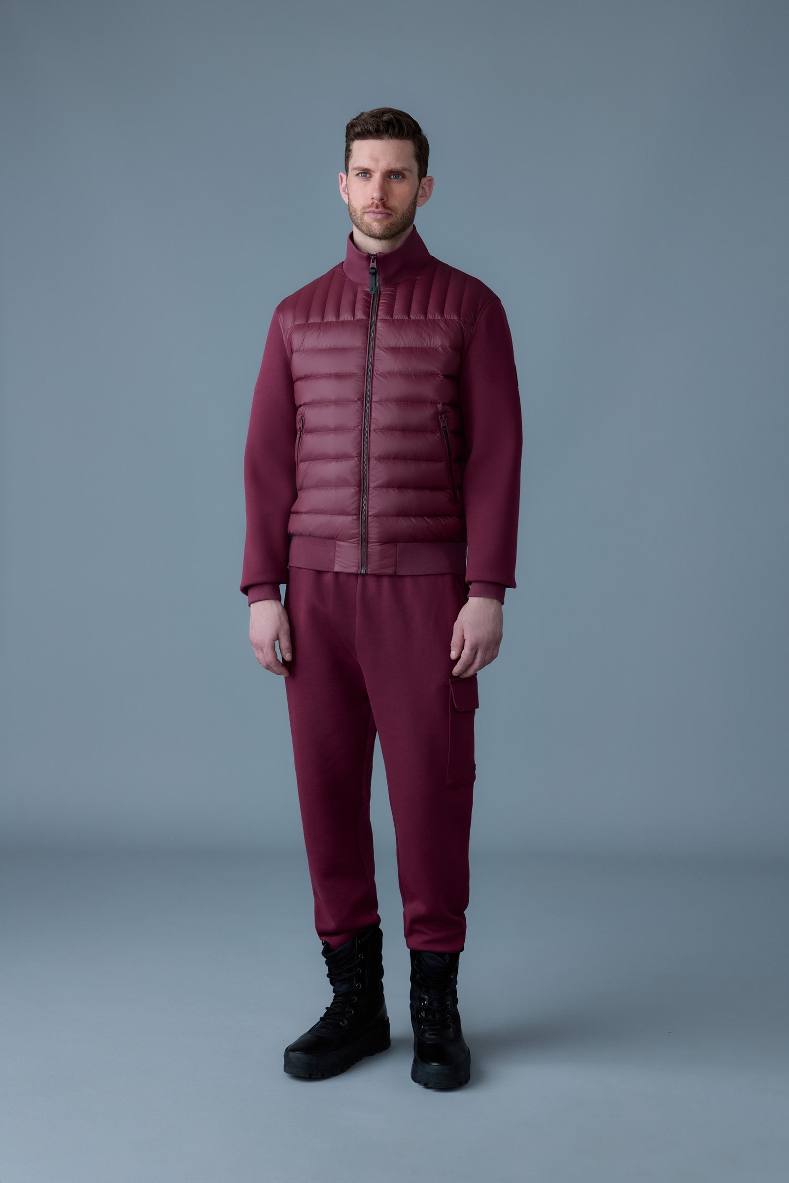 Collin-R, Nano down mixed media bomber jacket | Mackage® US