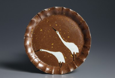 初期伊万里吸坂手雪双鶴文輪花小皿 | 商品詳細 東洋古陶磁の前坂晴天堂