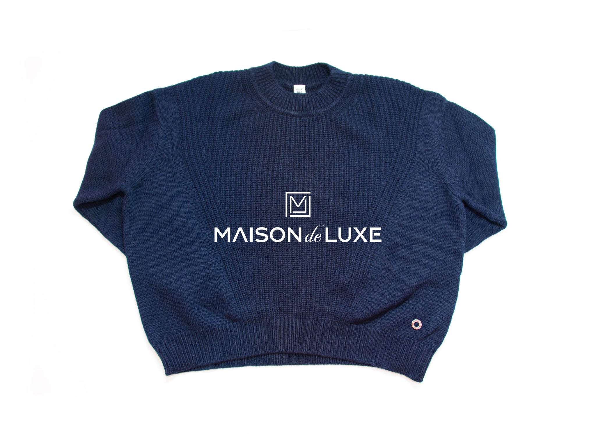 Hermes Scottish Cashmere Blue Navy Oversized Sweater 34 – MAISON