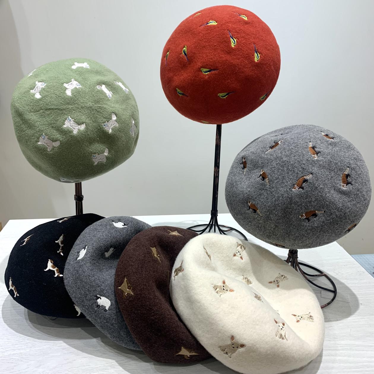 新商品のご紹介【動物刺繍ベレー帽】 - CREST+ | モラージュ菖蒲