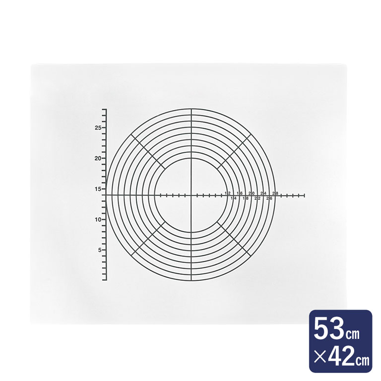 スケール付ペストリーボード 53×42cm めん台 道具 人工大理石 のし台