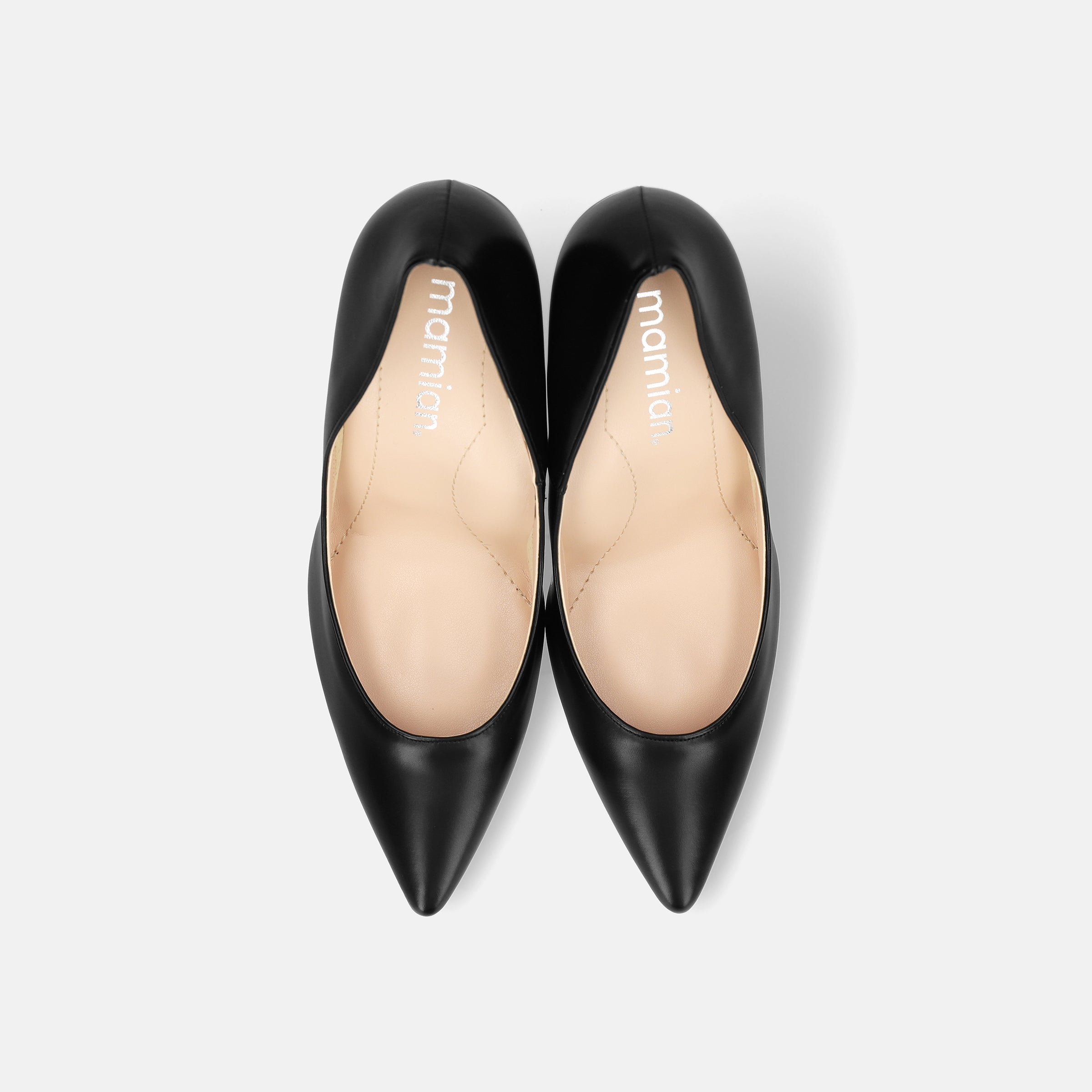 2026SS：iCoN COLORS：ポインテッドトゥ パンプス（C9043）ブラック