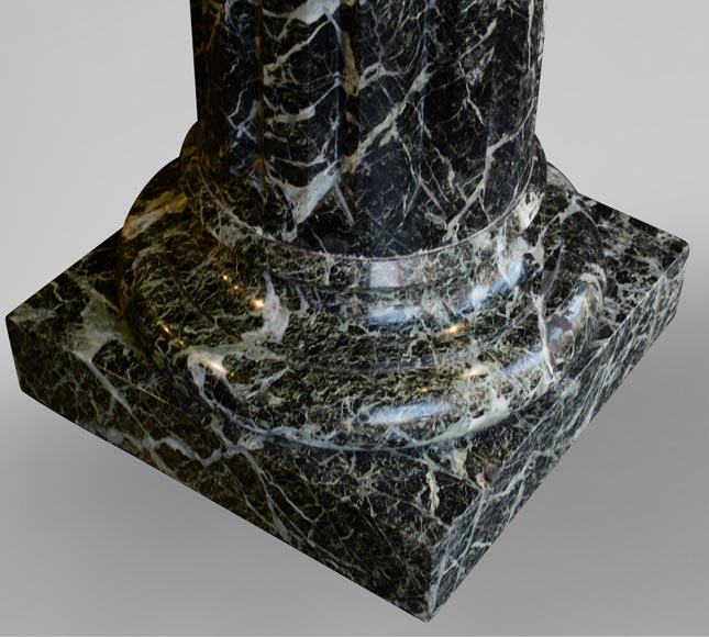 One Hour of the Night, marble sculpture signed J. Pollet with its