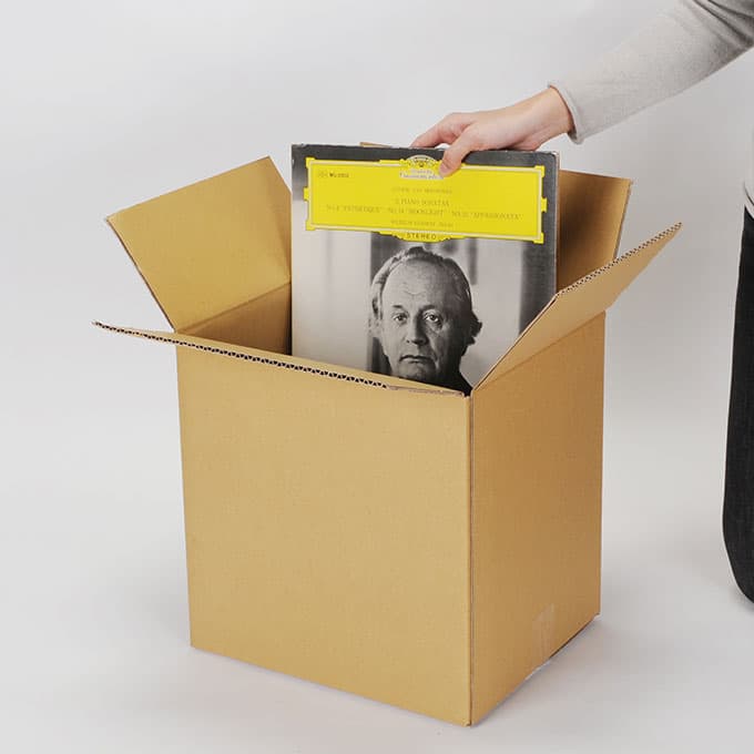 LPレコード用 段ボール箱（ダンボールボックス）LP60-80枚用 縦置き 10
