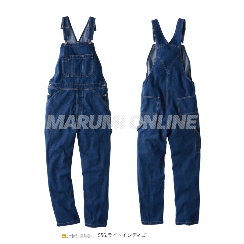 デニムサロペット メンズ レディース オーバーオール 酪農 農業 生花