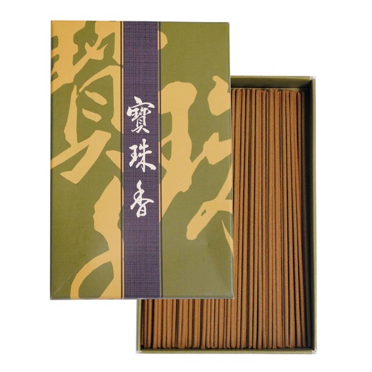 丸叶むらたのお線香 【寳珠香 短寸バラ詰 約42g シャム沈香の香り