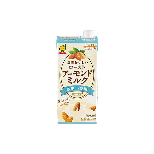 ROASTED ALMOND MILK UNSWEETENED 1000ml｜Marusanai Co., Ltd
