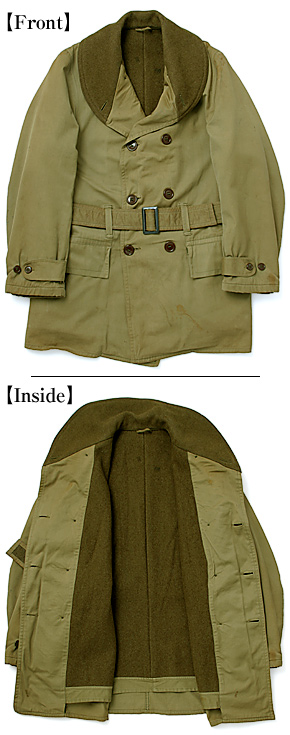 US ARMY(米陸軍) WWII M-1938 マキノーコート/W669-qm-144655/1941年