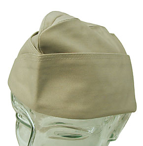 USN(米海軍)カーキ・ギャリソンキャップ/実物・未使用