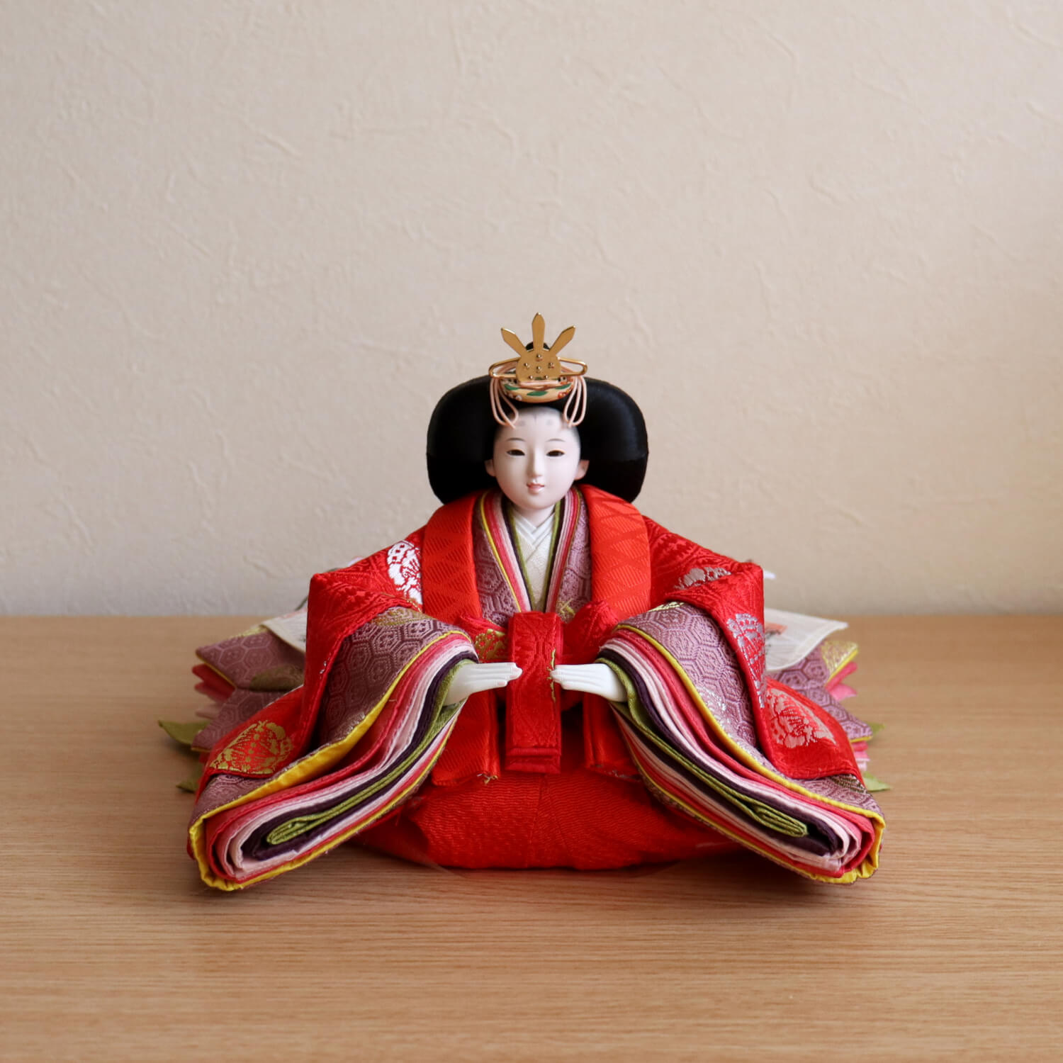 雛人形 コンパクト ひな人形 おひなさま 平安雛幸 京11番正絹西陣織