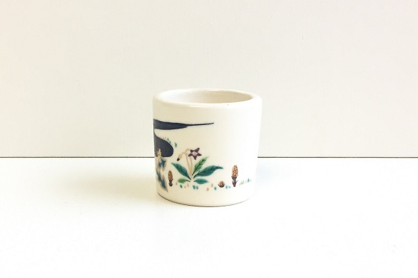 最終値下げ 真葛香斎作 倣南京蓮鷺蓋置 最終値下げ 真葛香斎作 倣南京