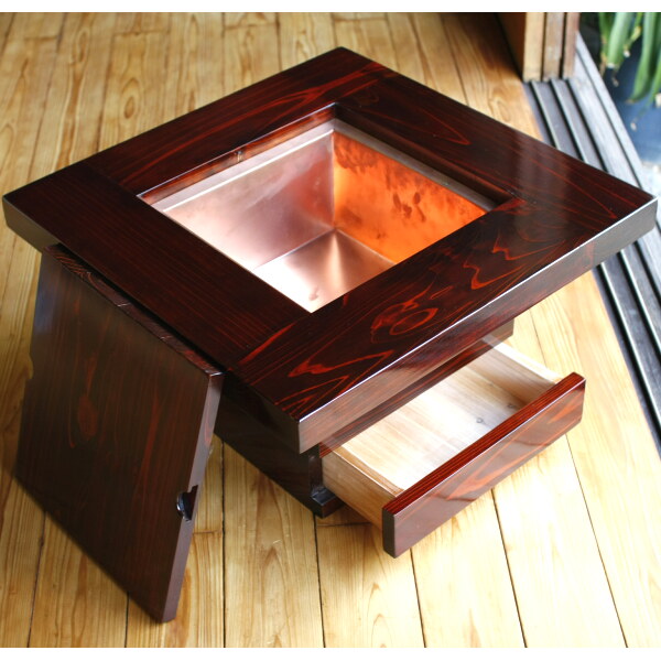 杉の角火鉢 ZEN （新品） - （暖（火鉢・道具）｜暖（火鉢・道具