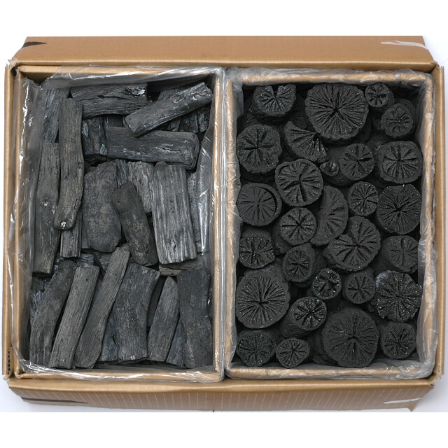 椚切炭・備長炭セット - （暖・黒炭｜暖・黒炭）：炭専門商社 増田屋