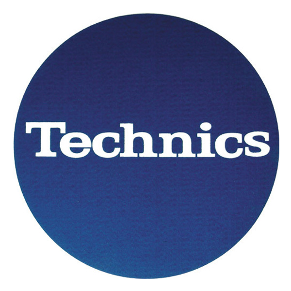 Technics(テクニクス) ／ Slipmats (Blue ／ Logo White) - スリップ