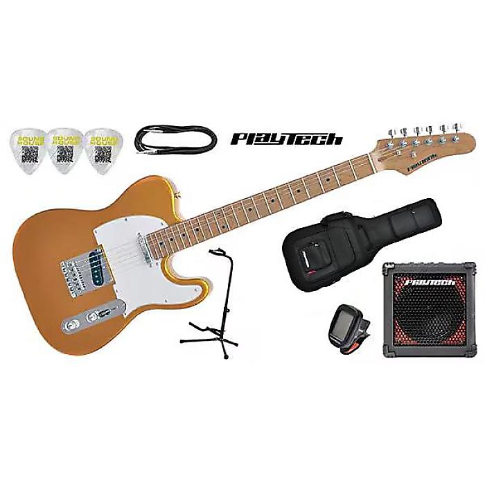 PLAYTECH ( プレイテック ) ／ TL280 ギター入門セット ゴールド の