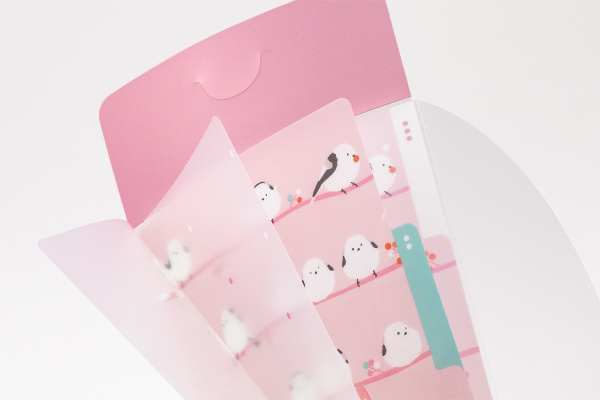 クリアファイル｜3ポケットクリアホルダー＜A5スリム＞ フラップ付