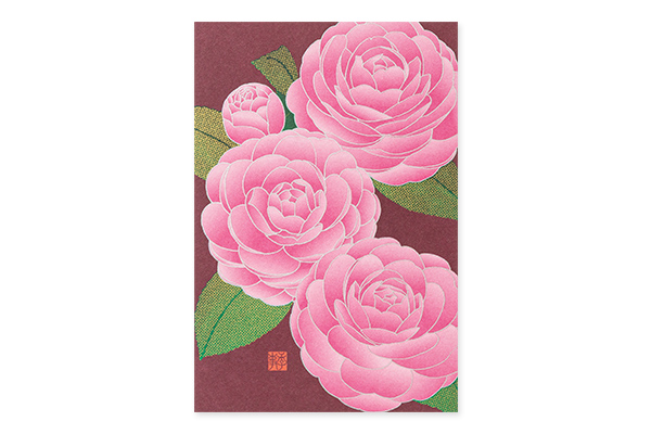 ハガキ/ポストカード｜紙シリーズ｜ポストカード 乙女椿柄(80008006