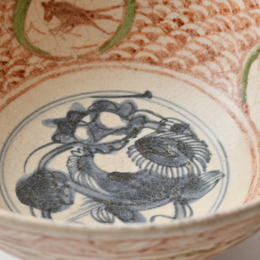 中国 明代 赤絵大鉢 ｜ みんげい おくむら （日本と世界の民芸）