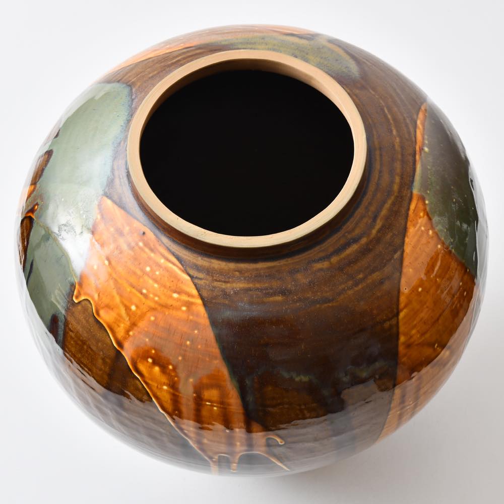 小鹿田焼 坂本浩二窯 一斗壺 打ち掛け ｜ みんげい おくむら （日本と