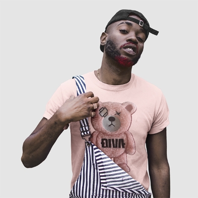 限定カラー】もこもこ クマ ワッペン刺繍Tシャツ 3D刺繍 Tシャツ 半袖