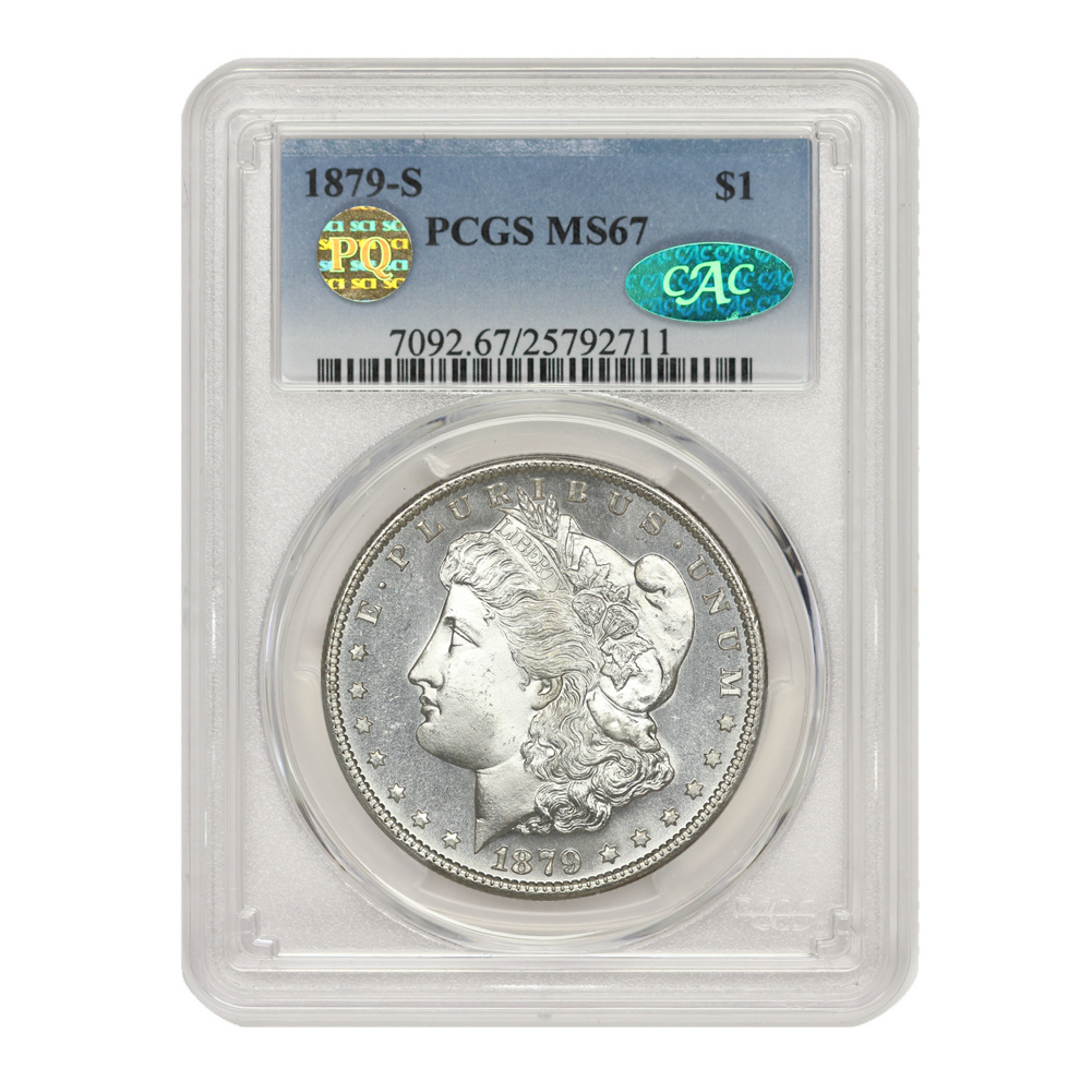 1879-S $1 Silver Morgan PCGS MS67 PQ CAC