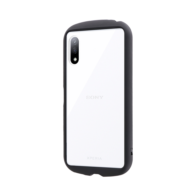 Xperia Ace II SO-41B 耐衝撃背面クリアケース 「madeu」 ブラック