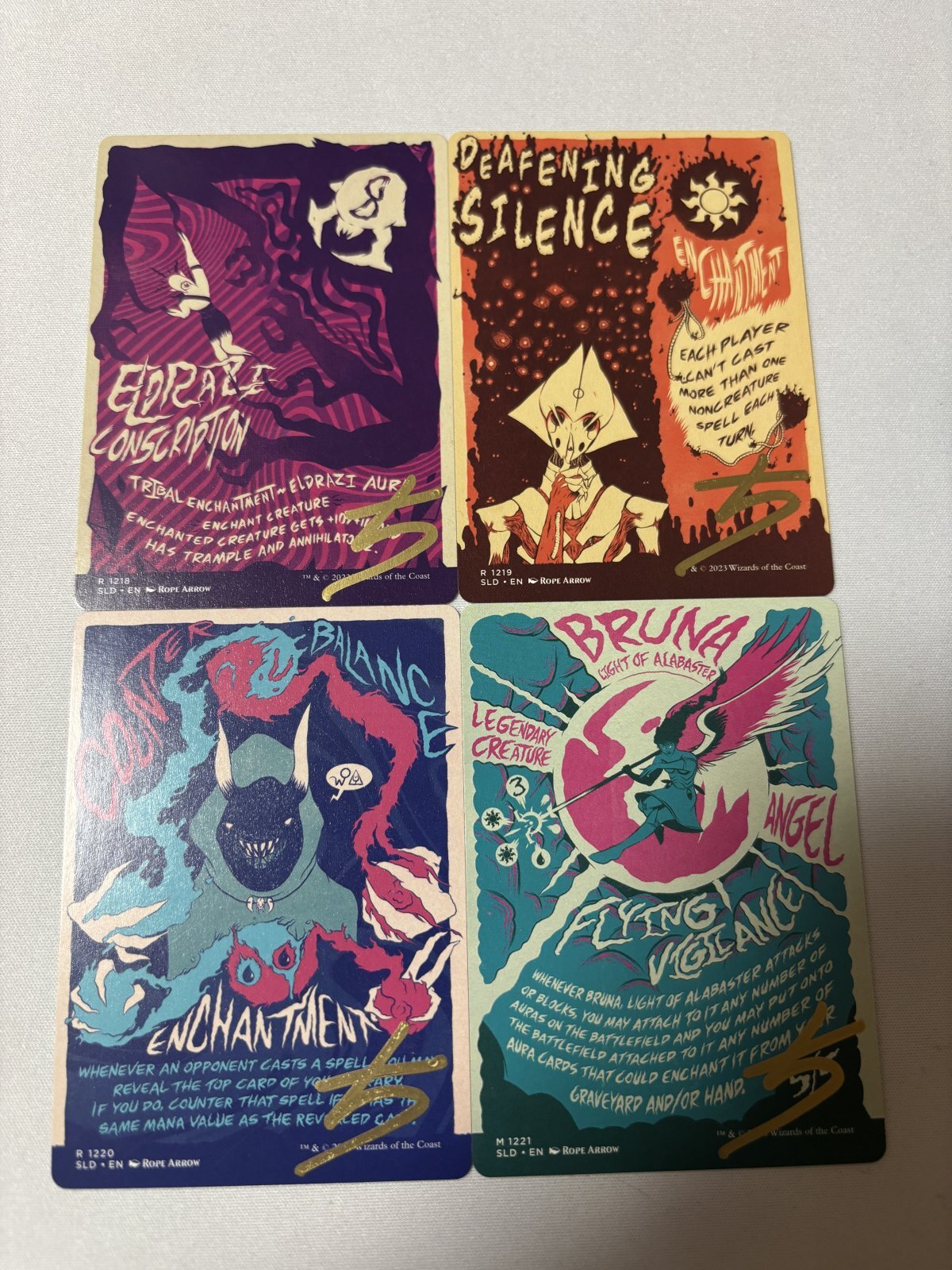 MTG Secret Lair Draw Your Hand 4枚セット アーティストプルーフ