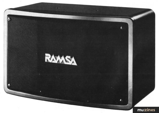 Ramsa WS-A70-K Monitor Speakers (HSR Apr 86)