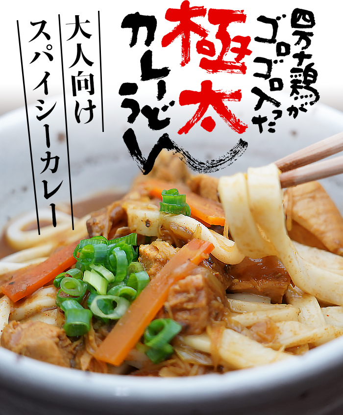 麦屋うどんシリーズ】四万十鶏カレーうどん 1食【冷凍】