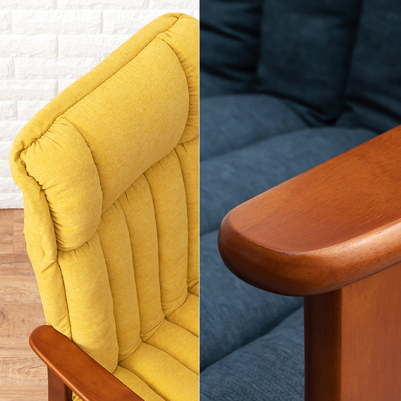 高座椅子 無段階リクライニング 座面高さ4段階 ふんわりクッション LZ