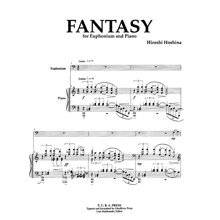 ユーフォニアムのための幻想曲（保科 洋）（ユーフォニアム+ピアノ