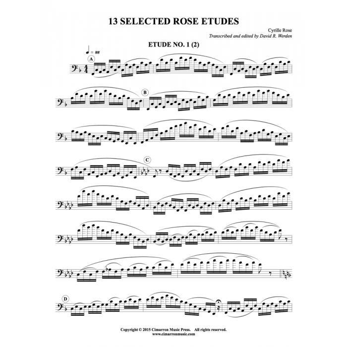 13のローズのエチュード（シリル・ローズ）（ユーフォニアム）【13