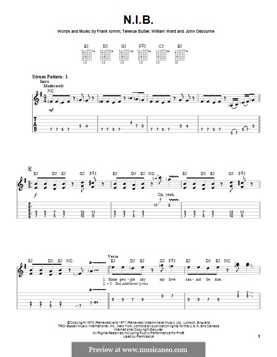 BLACK SABBATH バンドスコア Super Partituras - Black Sabbath (Black