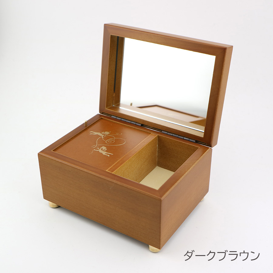 18弁】ミニ宝石箱 オルゴール ジュエリーボックス シンプル ｜株式会社