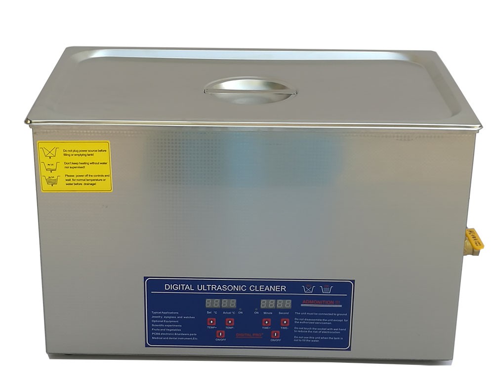 デジタル式 30L/80kHz 超音波洗浄機】 タイマー/ヒーター/大型洗浄器