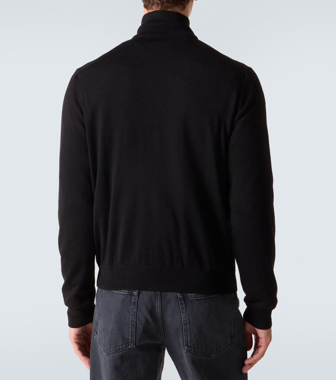 Reversible virgin wool and Re-Nylon jacket in black - Prada